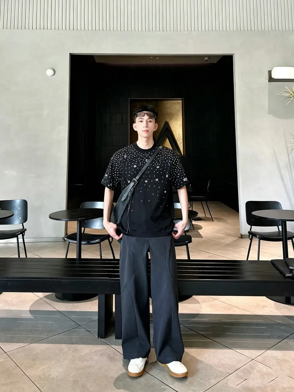 Louis Vuitton/Louis Vuitton starry printed short sleeves